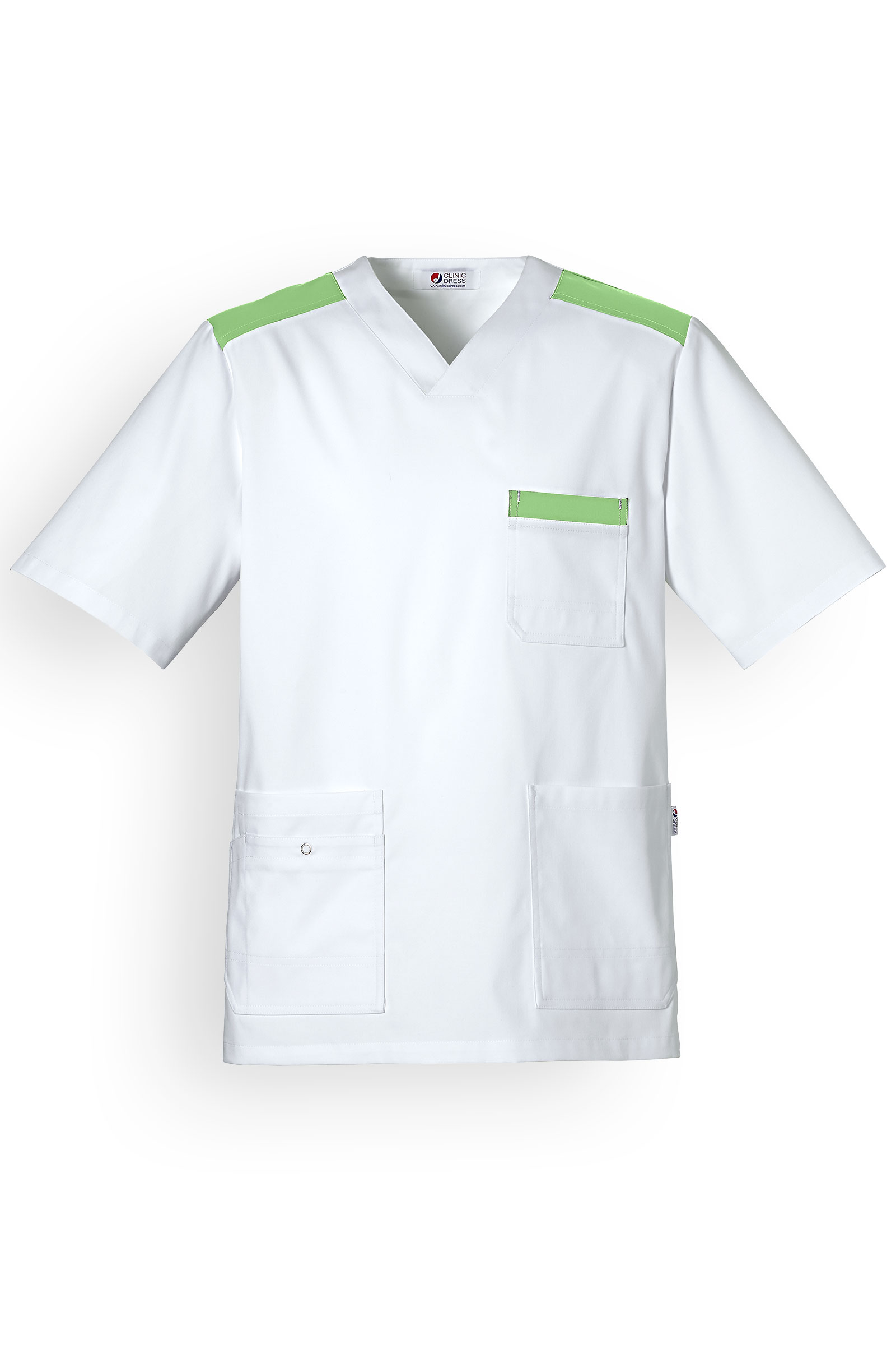 Unisex työtakki, valkoinen-omenanvihreä - Image 14