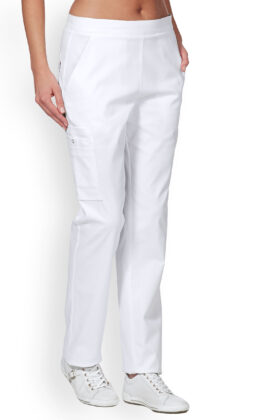 Unisex työhousut, valkoiset