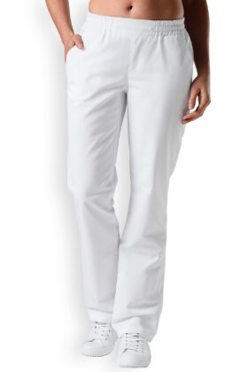 Naisten työhousut, valkoiset