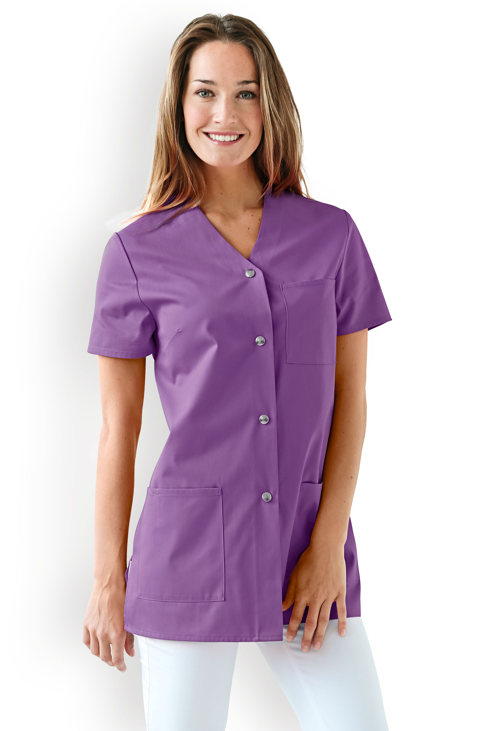 Naisten työtakki, tummaliila - Image 20