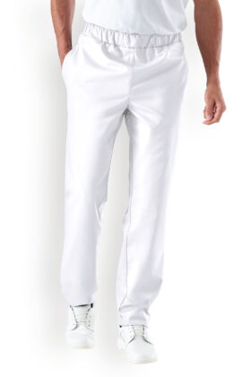 Unisex työhousut, valkoiset