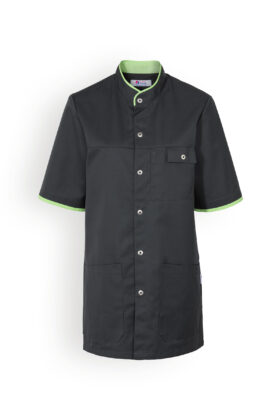 Unisex työtakki, asfaltinharmaa-omenanvihreä