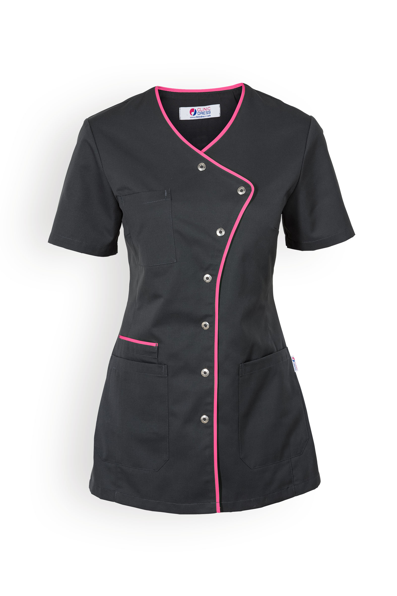 Naisten työtakki, asfaltinharmaa-pinkki - Image 11