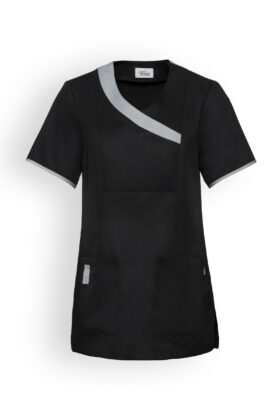 Naisten työtakki, musta-harmaa