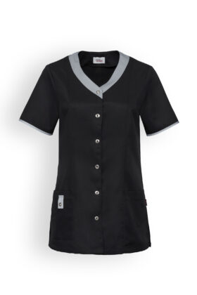Naisten työtakki, musta-harmaa