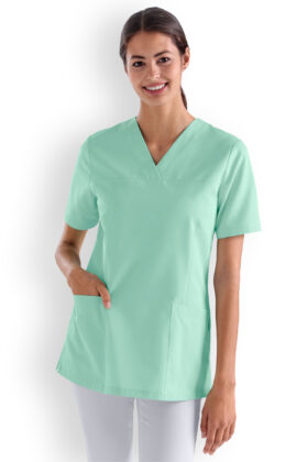 Naisten työtakki, opaali, v-kaulus