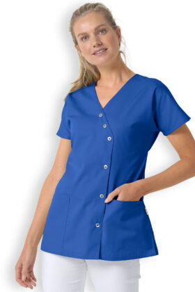 Työtakki, kietaisumalli, kuninkaansininen