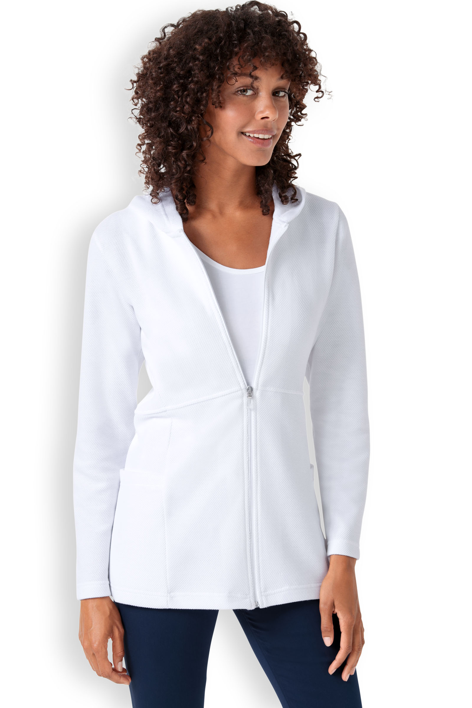 Naisten collegetakki, valkoinen - Image 22