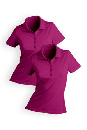 Naisten poolopaita, 2kpl/pkt, marjanpunainen