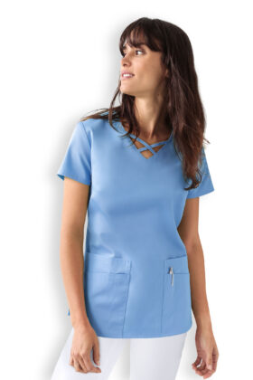Naisten työtakki, taivaansininen