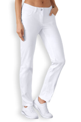 Naisten työhousut, valkoiset