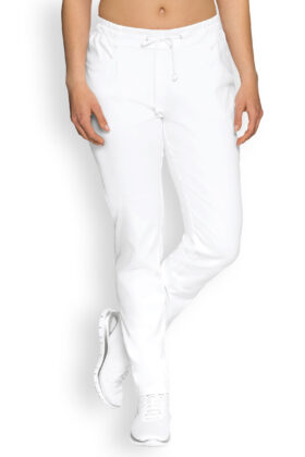 Naisten työhousut, valkoiset