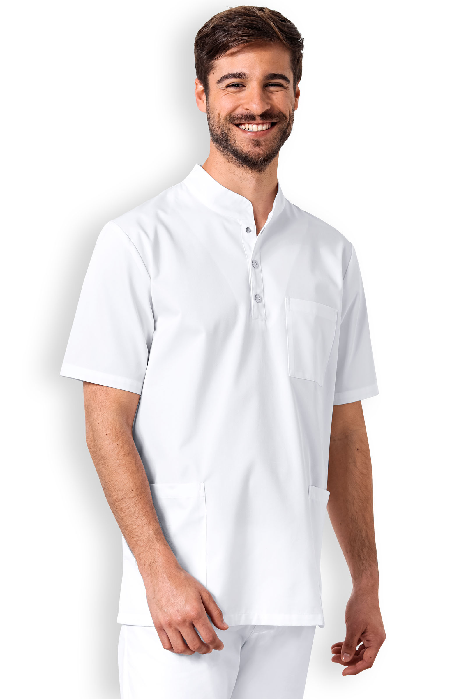 Miesten työpaita, valkoinen - Image 11