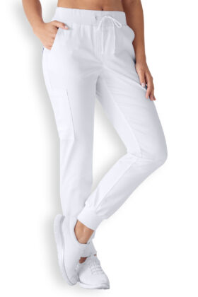 Naisten työhousut, valkoiset