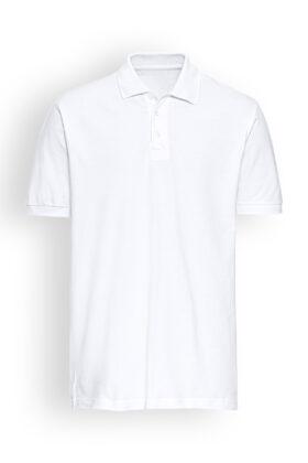 Unisex poolo, valkoinen