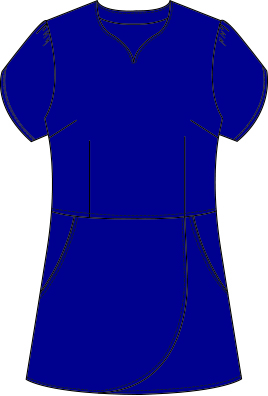 Naisten työtakki, tummansininen - Image 4